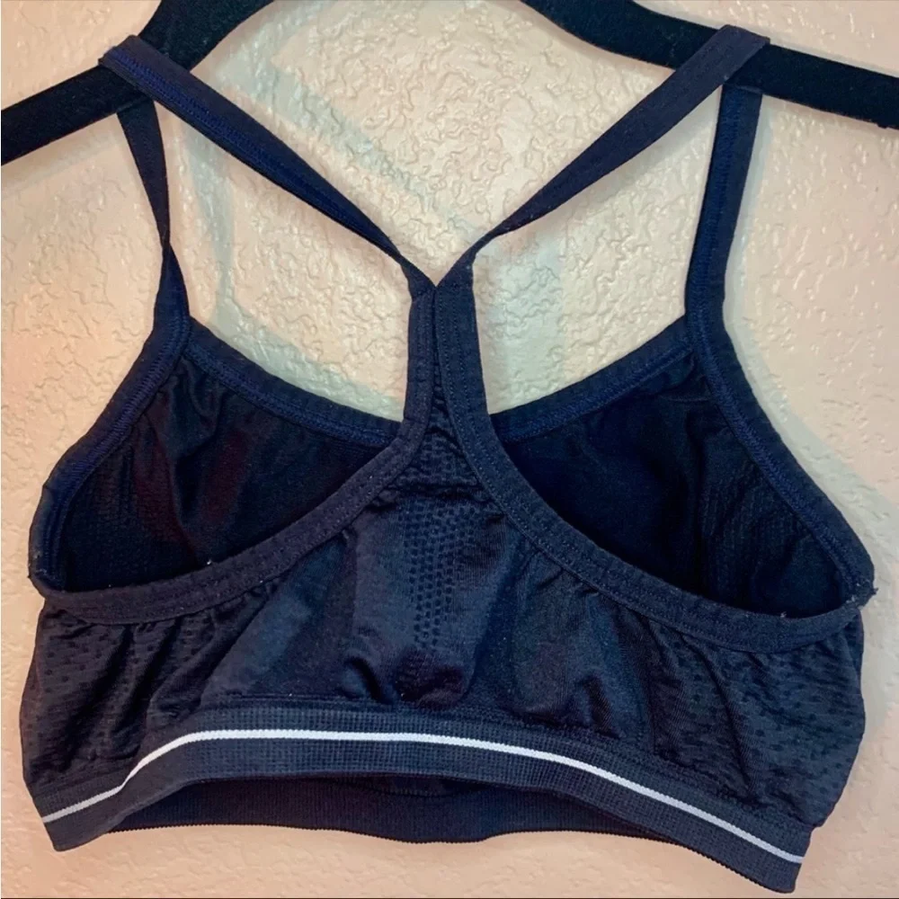 Champion Sports Bra XS/S Extra Small /Small Black Racerback Spandex Workout Bra